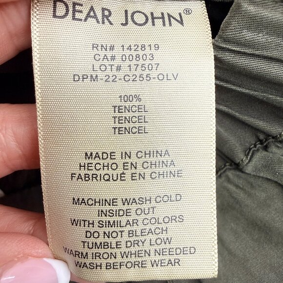 DEAR JOHN Women's NWT Olive Sandy Cargo Jogger Pant | Size M - Picture 11 of 11